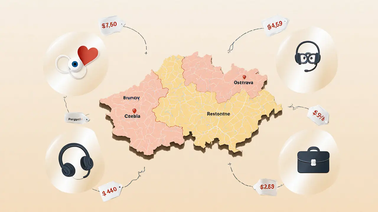 Cena EMDR, párové terapie a dalších specializovaných terapií v ČR 2025