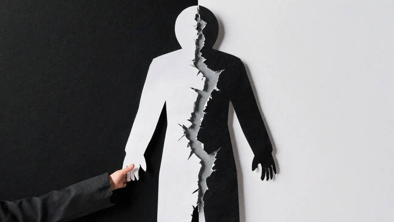 Jak pracovat s černobílým myšlením v psychoterapii: Přístupy k rozštěpení u hraničních poruch osobnosti