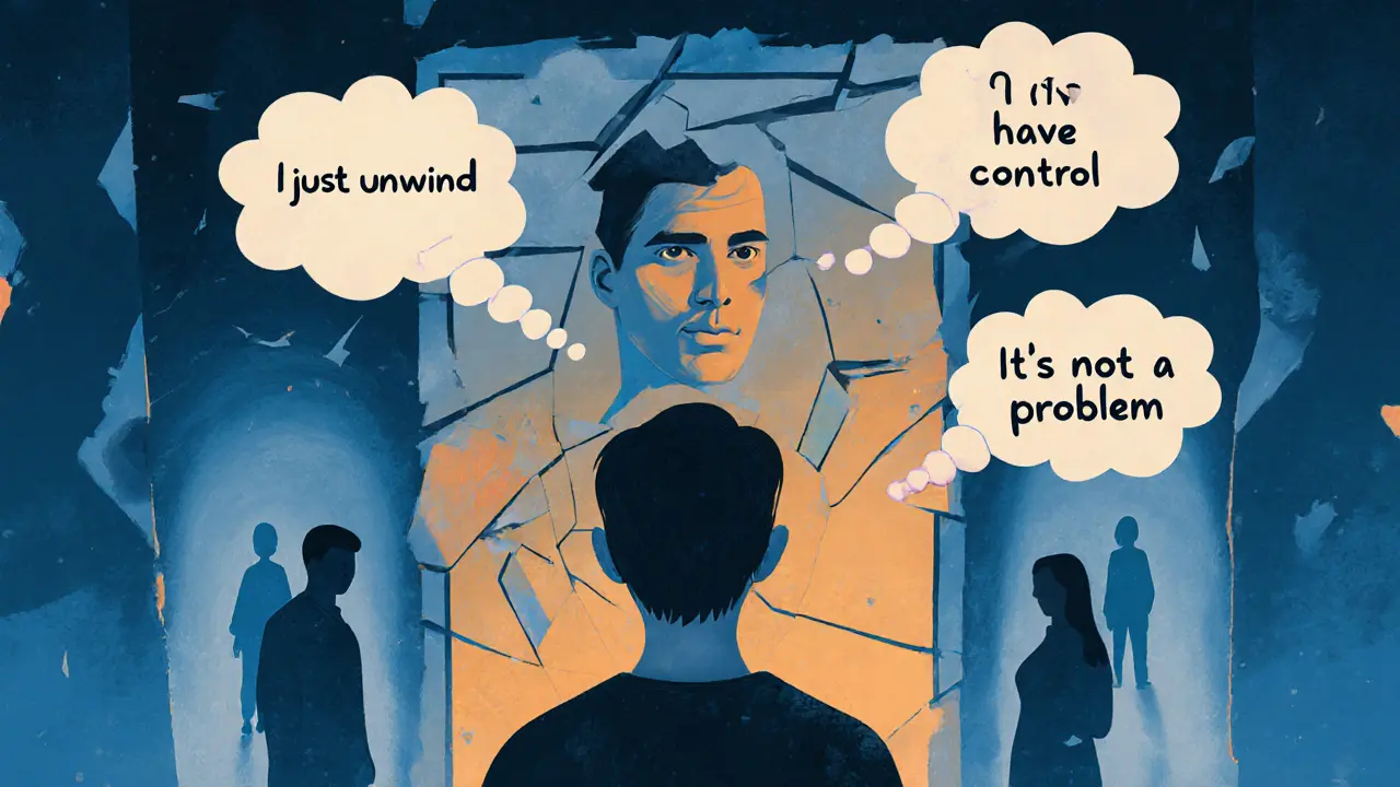 Kognitivní omyly u závislostí: Jak pracovat s racionalizací a popřením